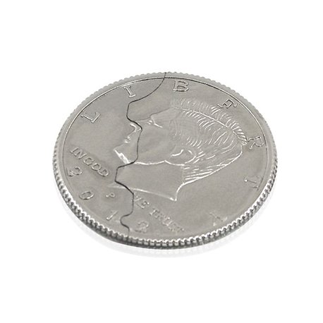 Откусывающаяся монета, 2 части (Bite Coin 2-fold)