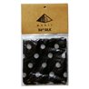 Silk 36 inch (Black with White Polka Dots)