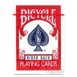 Bicycle Rider Back Red Thin Crushed