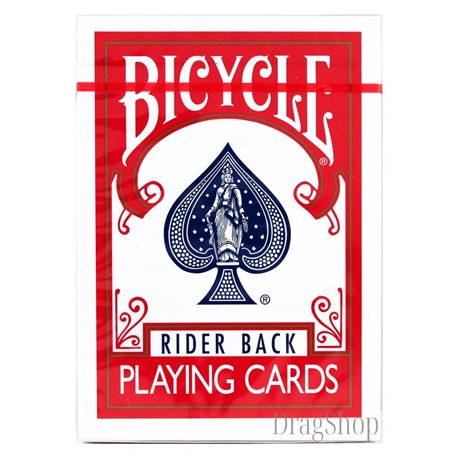 Bicycle Rider Back Red Thin Crushed