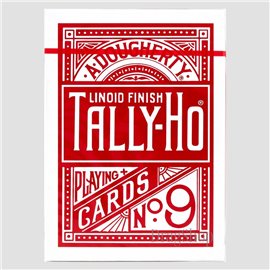 Thin Crushed Tally-Ho Fan Back Red