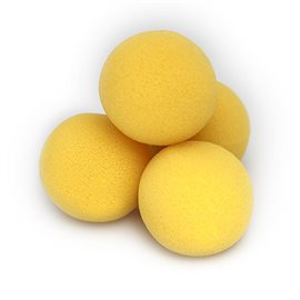 2 Inch Sponge Balls by Magic Makers (Cryptic Yellow)