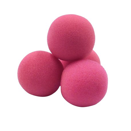 2 Inch Sponge Balls by Magic Makers (Pretty Pink)