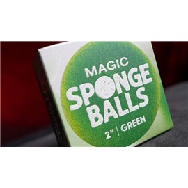 Magic Sponge Balls 4PK GREEN 2" by Murphy's Magic